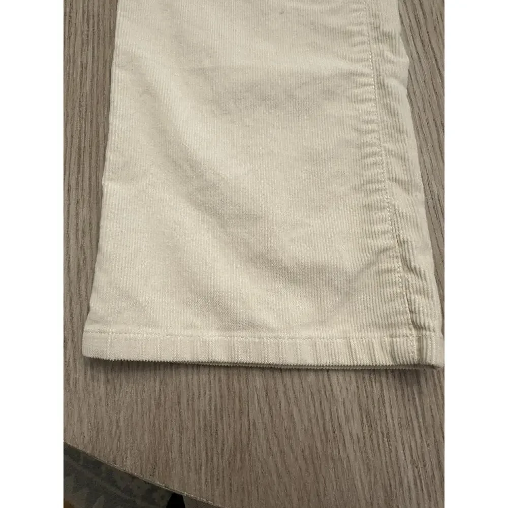 Lauren Jeans Co Ralph Lauren Cream Corduroy Pants Women's Sz 8 Bootcut Academia - Picture 6 of 11